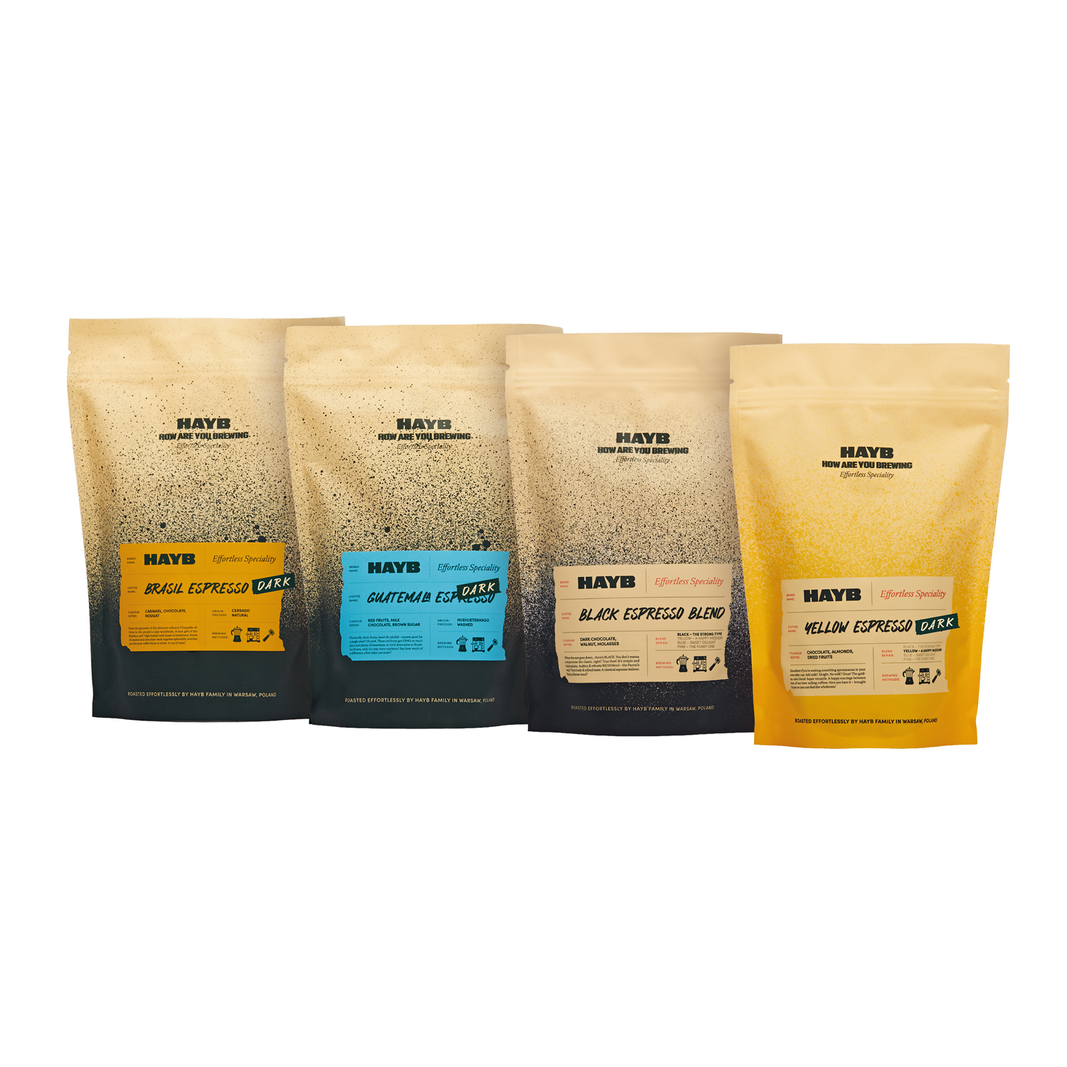 HAYB - Dark Espresso Starter Pack 4 x 250g