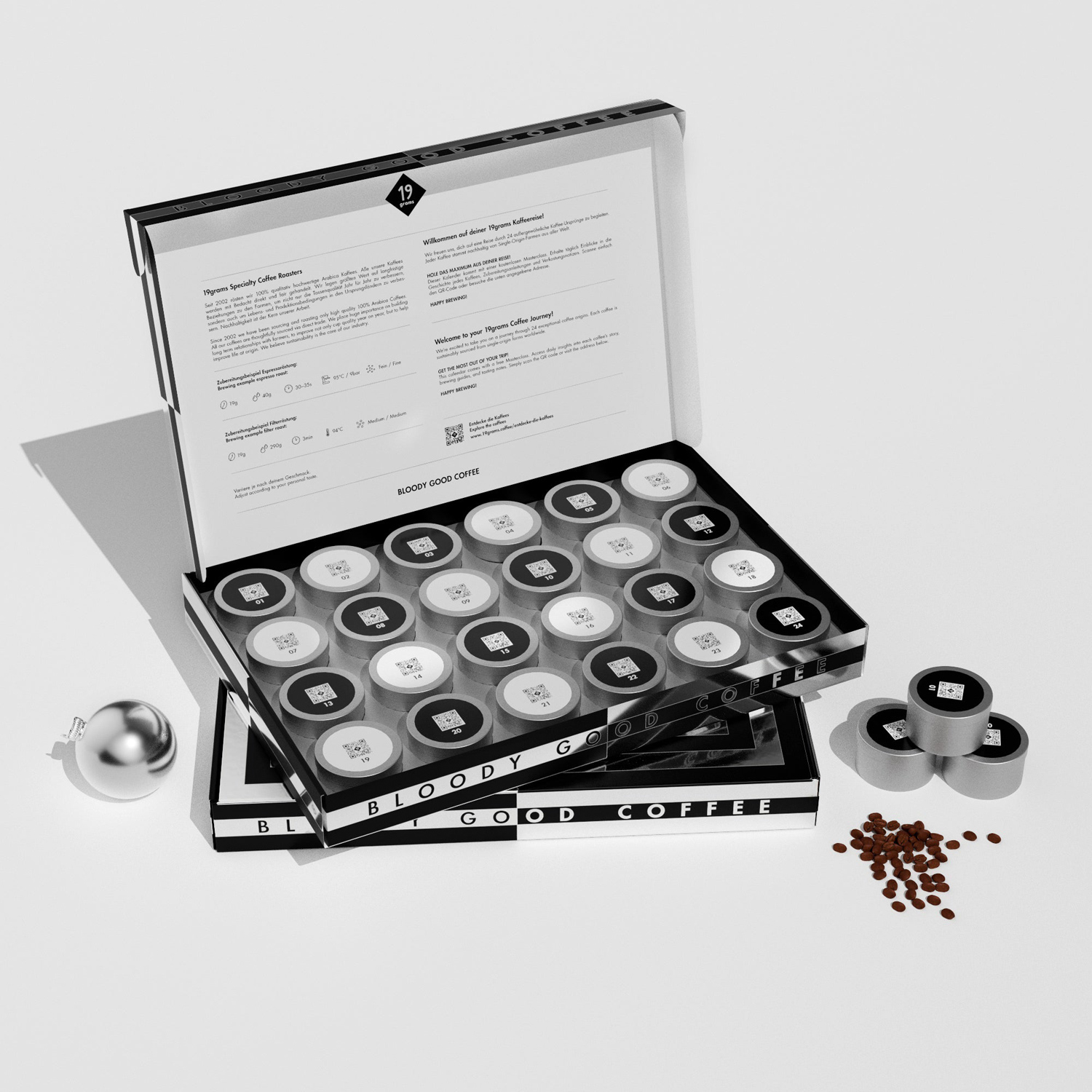 19 grams - Advent Calendar Espresso 1,2 kg (24 x 50 g)
