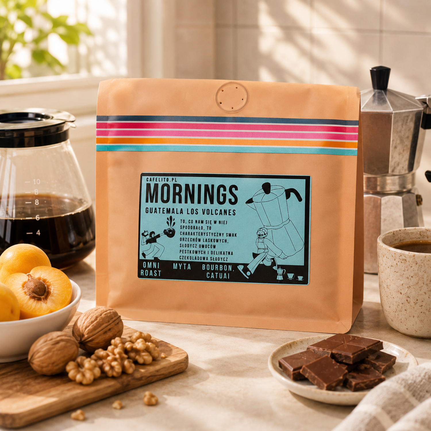 Cafelito - kawa ziarnista Gwatemala Mornings Washed Omniroast 250 g