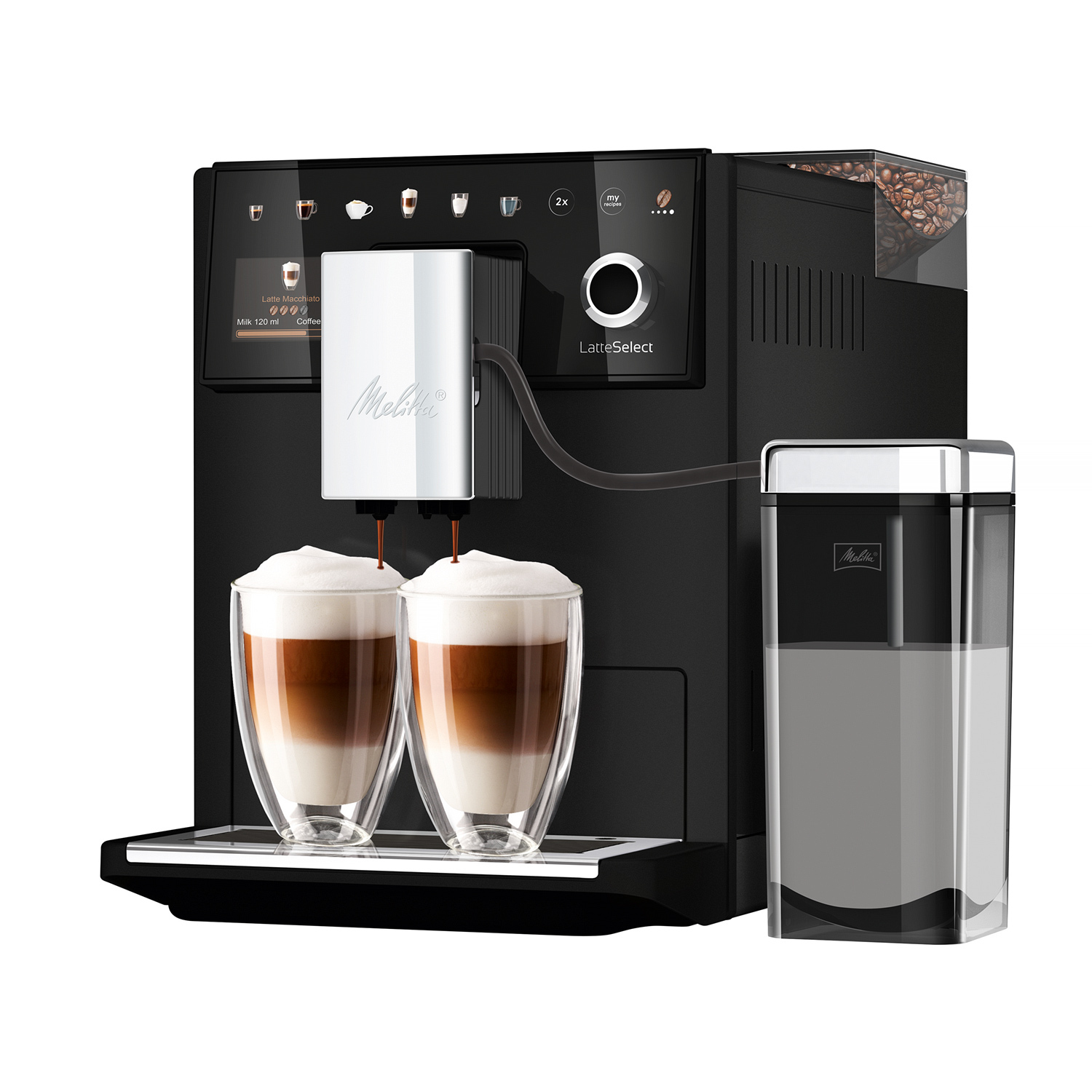 Melitta - LatteSelect Facelift Czarny - Ekspres ciśnieniowy