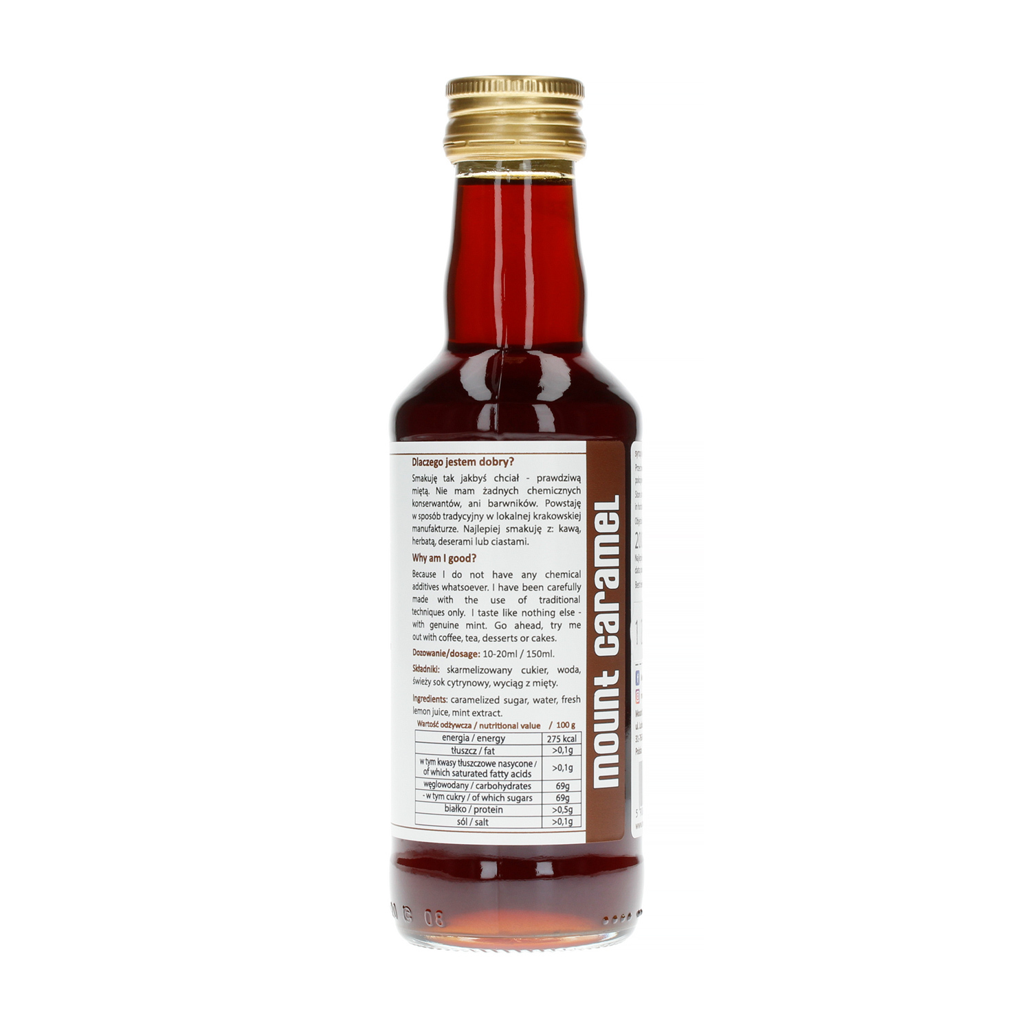 Mount Caramel Dobry Syrop - Miętowy 200 ml