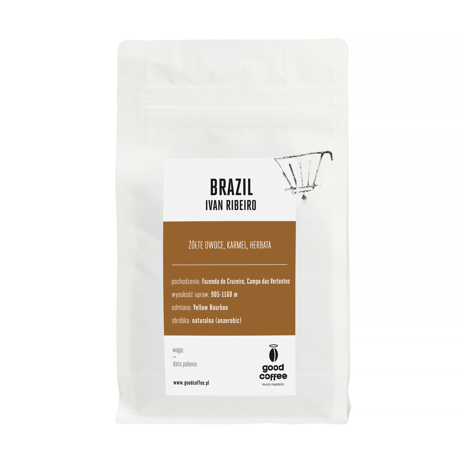 Good Coffee - kawa ziarnista Brazylia Ivan Ribeiro Anaerobic Natural Filter 250 g