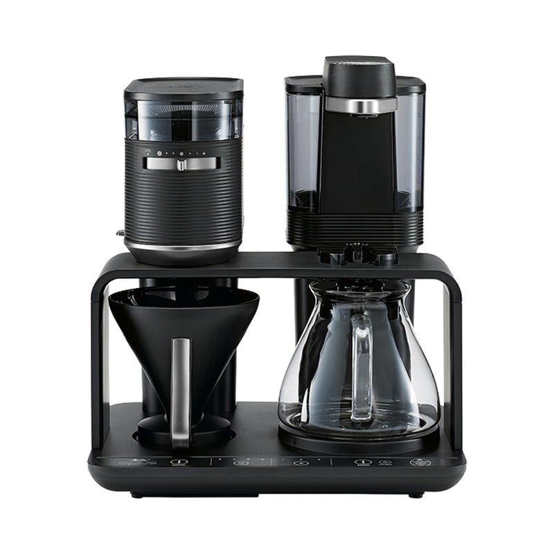 Melitta - EPOS Black-Silver - Filter Coffee Machine with Integrated Grinder