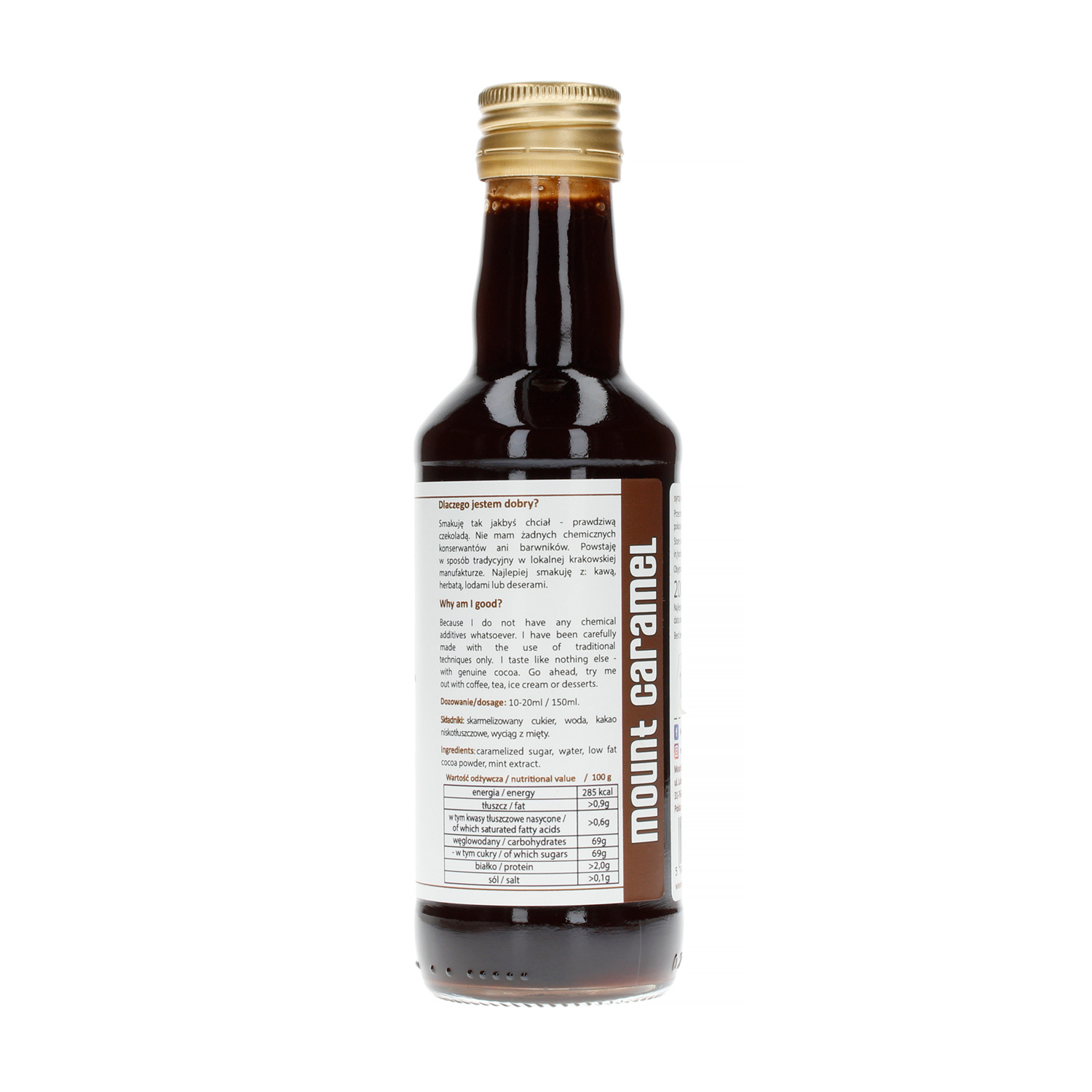 Mount Caramel Dobry Syrop / Good Syrup - Chocolate with mint 200 ml