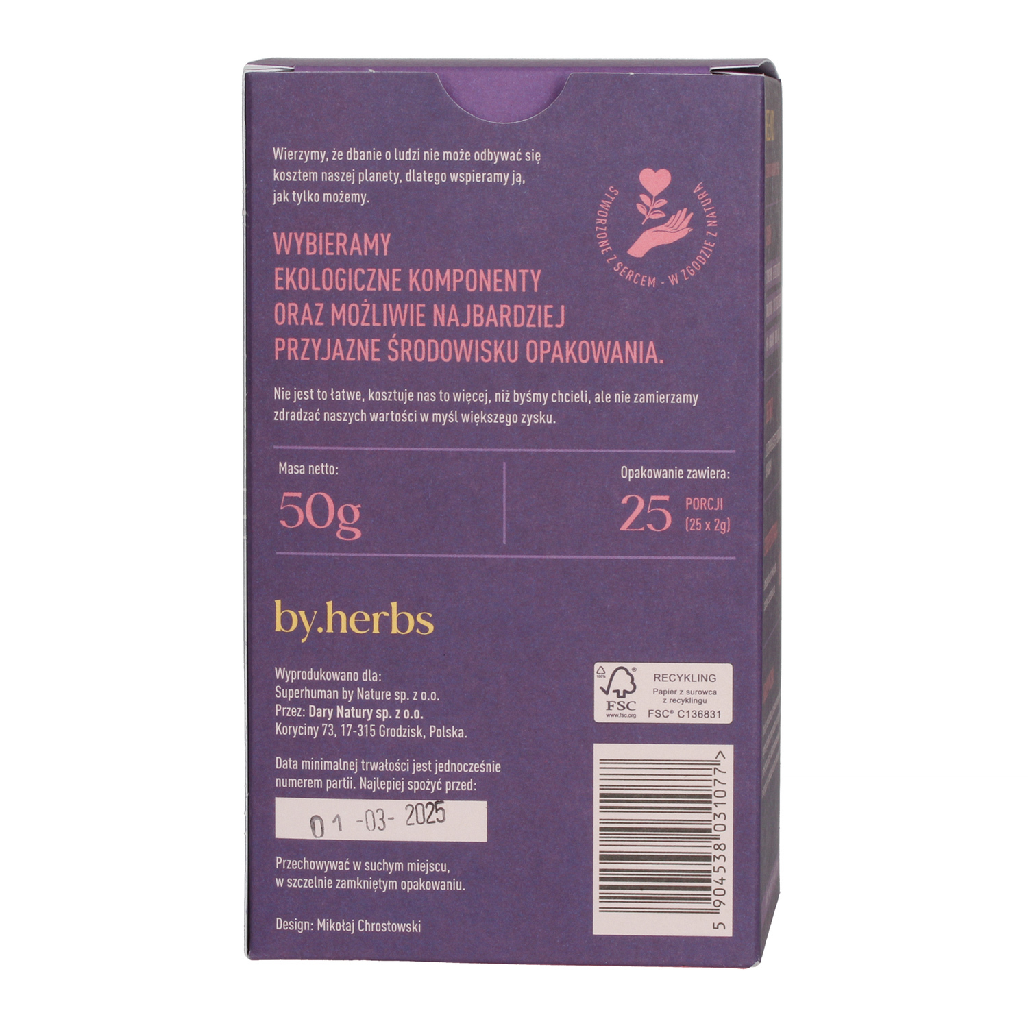 By.herbs - Więcej Mocy - Herbal Infusion - 25 Tea Bags