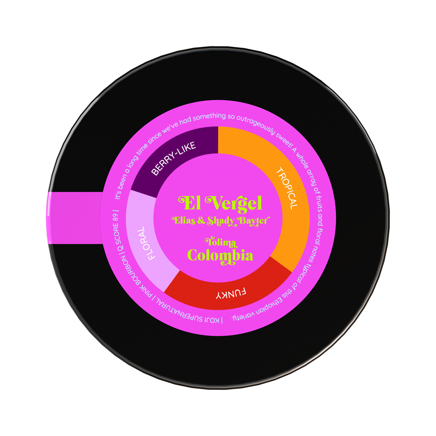 Heresy - kawa ziarnista Kolumbia El Vergel Koji Supernatural Pink Bourbon Filter 252 g