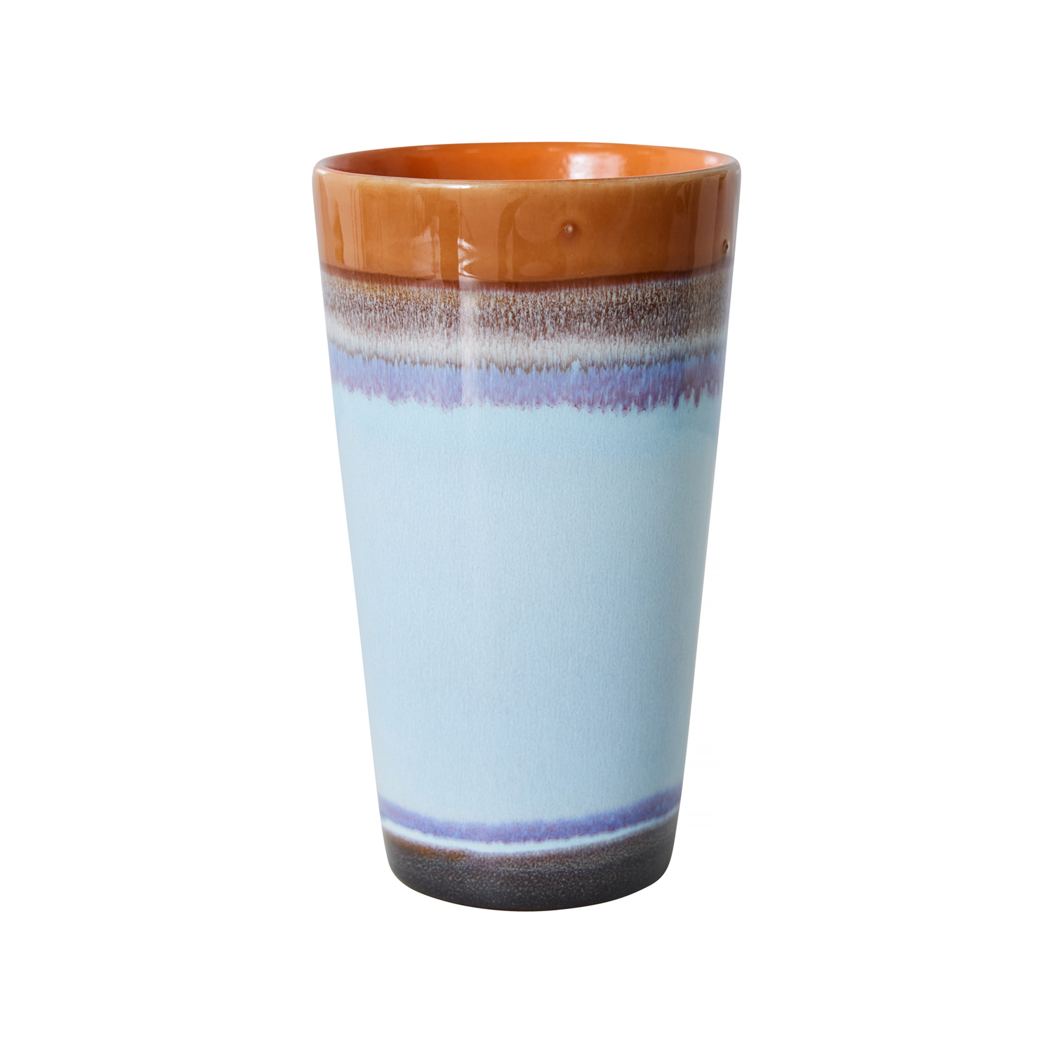 HKliving - 70s Ceramic Latte Mug Ash 300ml