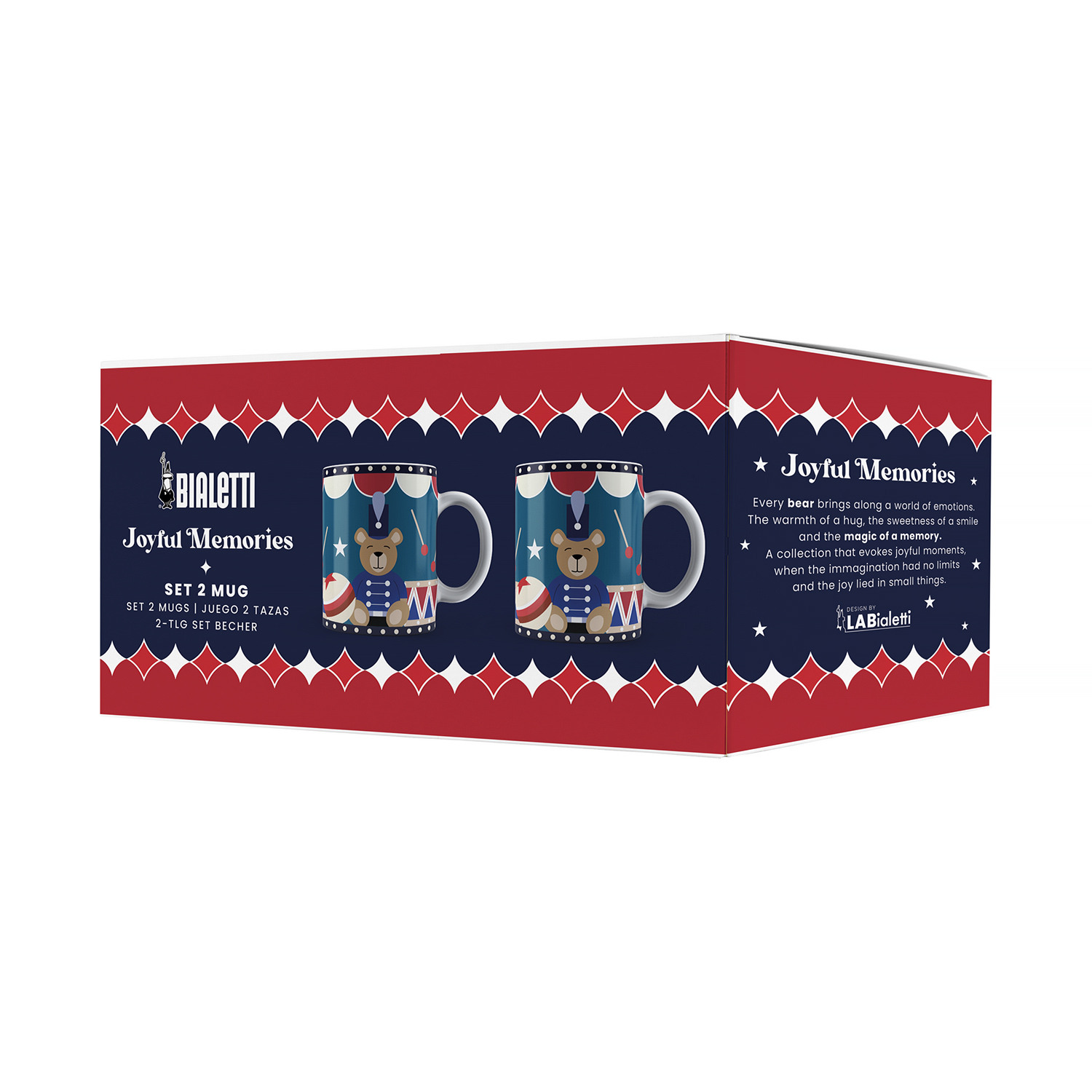 Bialetti - Joyful Christmas Set of 2 Mugs 300 ml