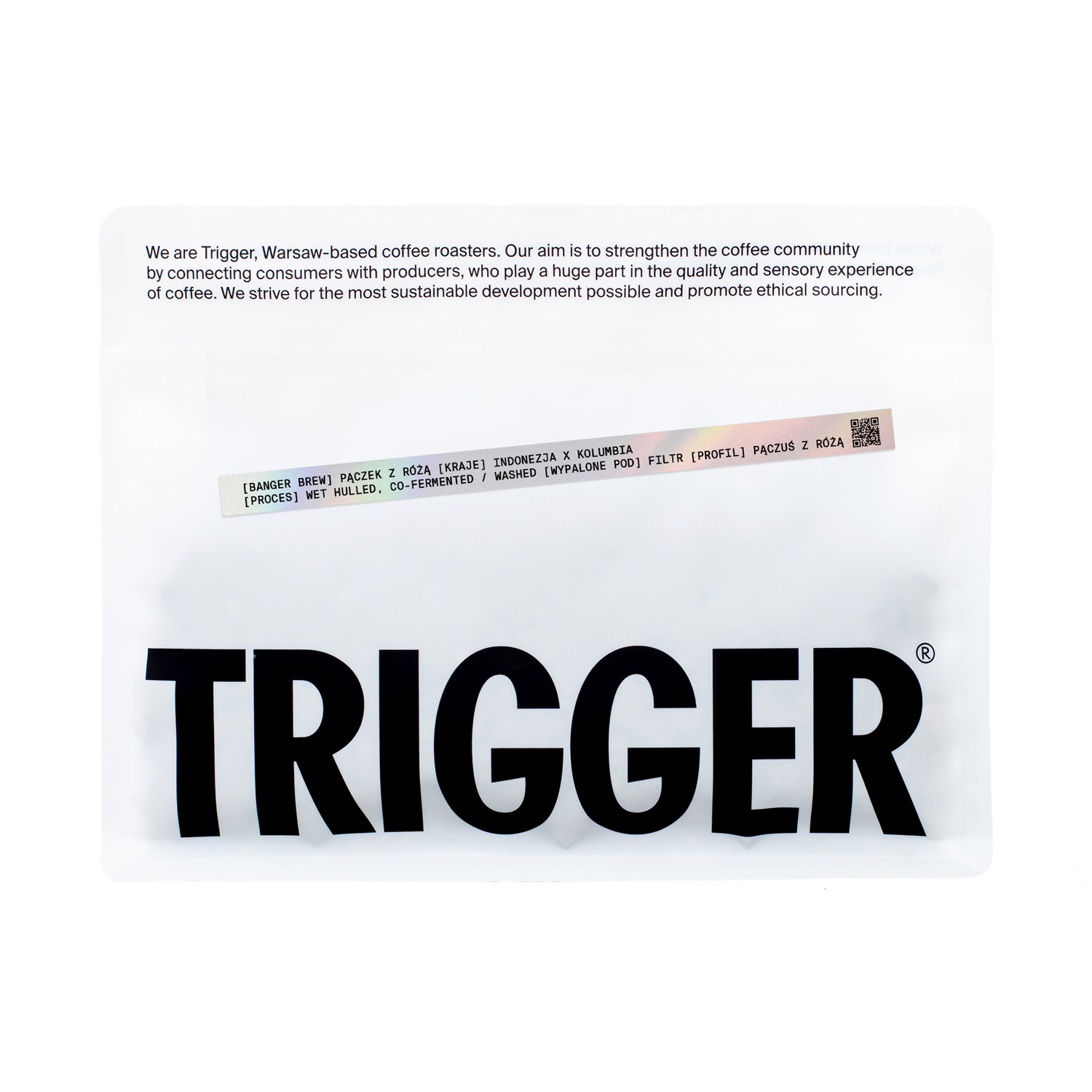 Trigger - Banger Brew Rose Donut Wet-Hulled / Co-fermented Washed Filter 250 g
