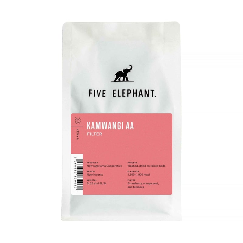 Five Elephant - Kenya Kamwangi AA Washed Filter 250g