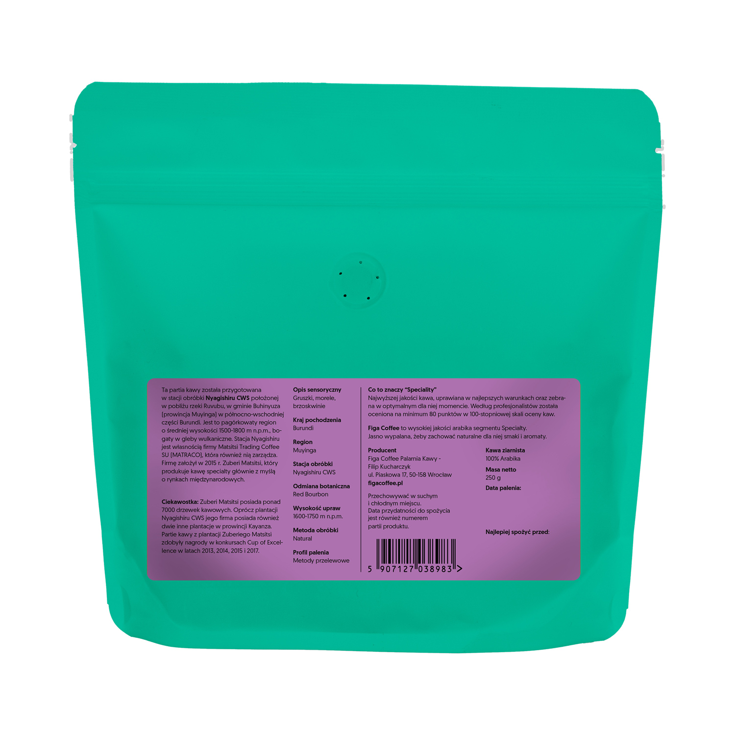 Figa Coffee - Burundi Nyagishiru Natural Filter 250 g