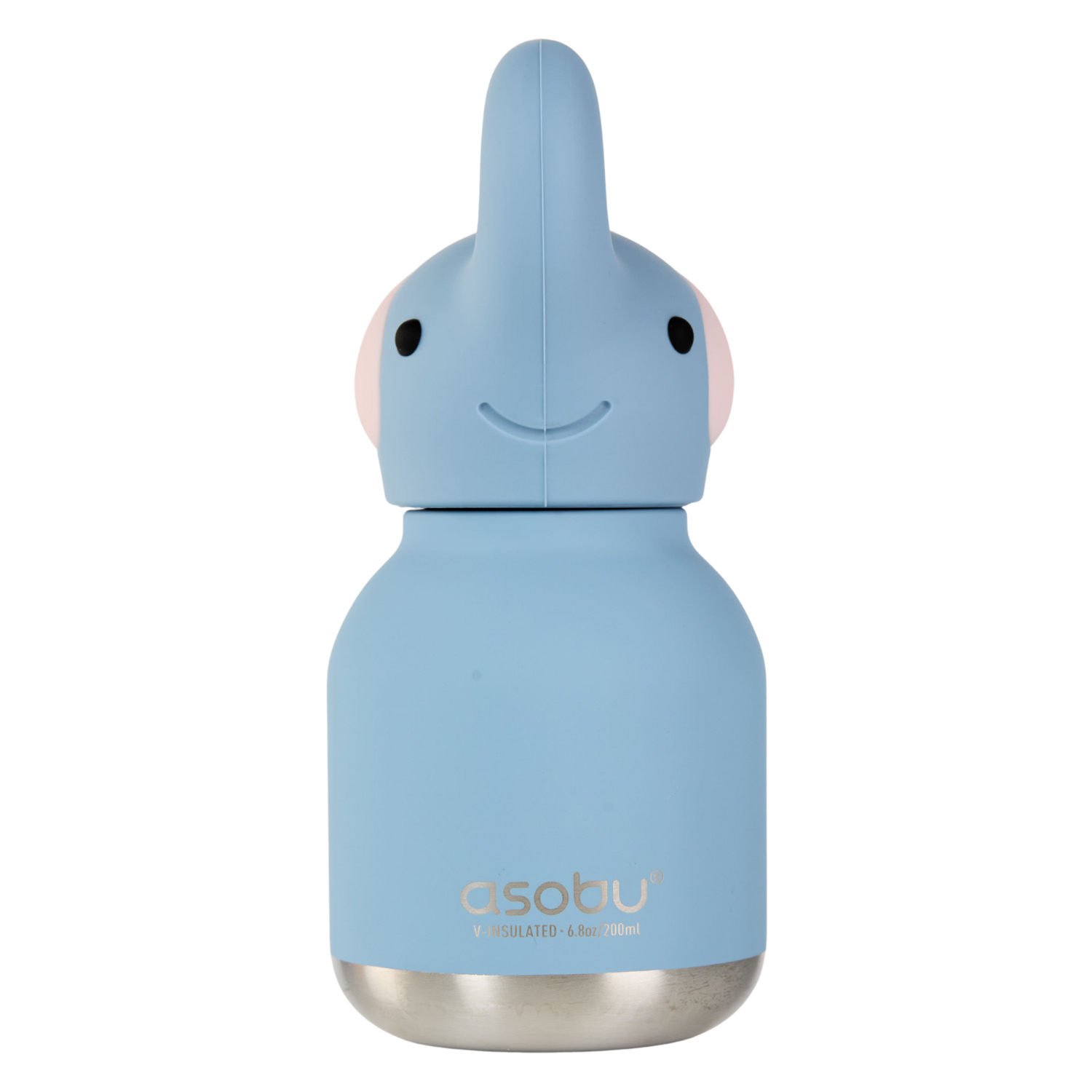 Asobu - Mini Bestie Słoń - Butelka termiczna ze słomką 200 ml