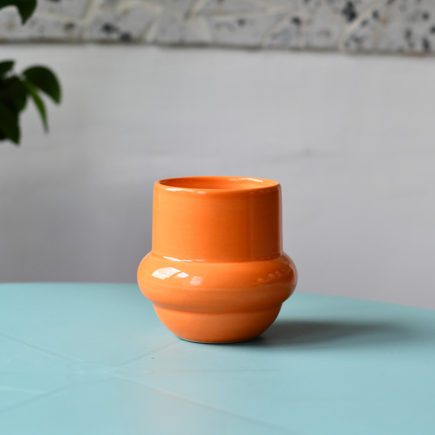 NOT.BAD - kubek ceramiczny BAD IDEA wypukły pomarańczowy 350 ml